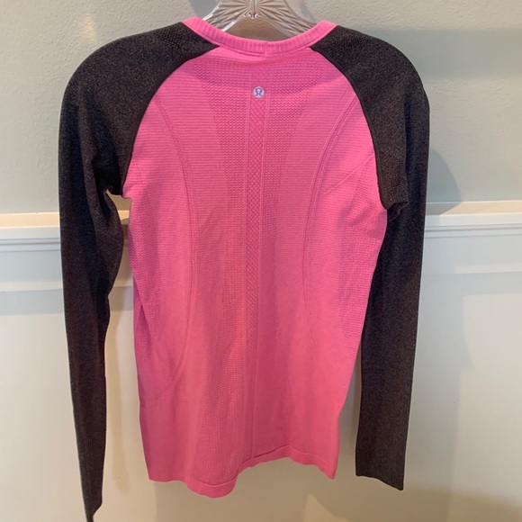 Pink and Grey Long Sleeve Lululemon Top - Picture 2 of 3